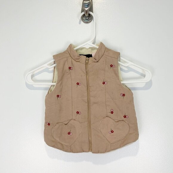 Kids Headquarters Other - Kids Headquarters Sz 18 months vest flowers on tan
